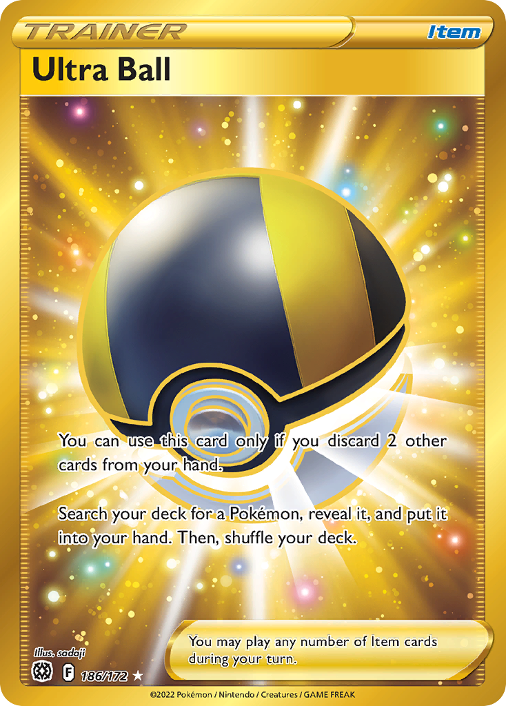 Ultra Ball – Brilliant Stars 186/172 Pokémon card