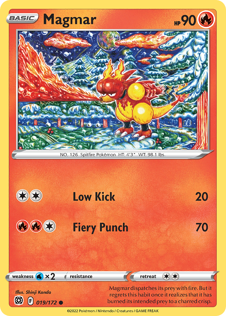 Magmar – Brilliant Stars 019/172 Pokémon card