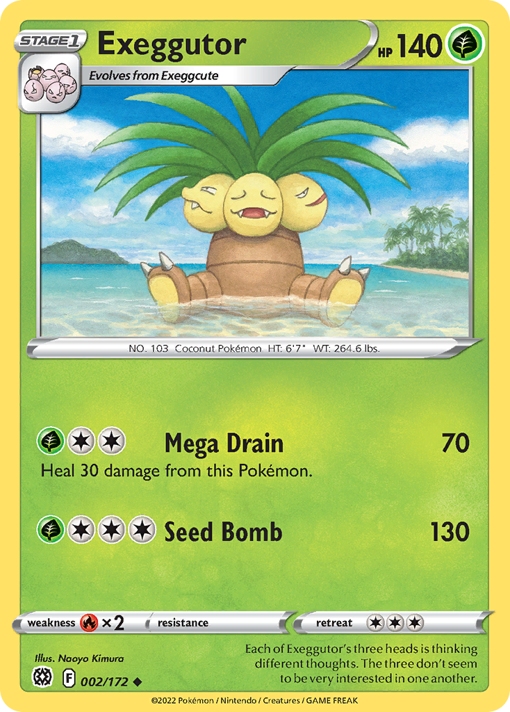 Exeggutor – Brilliant Stars 002/172 Pokémon card