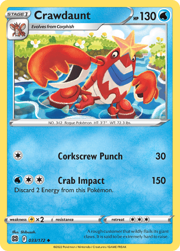 Crawdaunt - Brilliant Stars 33