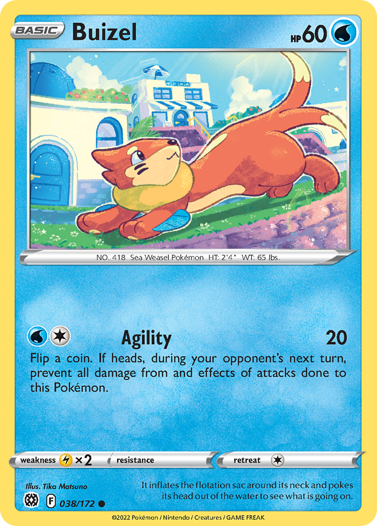 Buizel – Brilliant Stars 038/172 Pokémon card