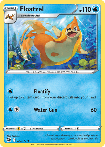 Floatzel - Brilliant Stars 39