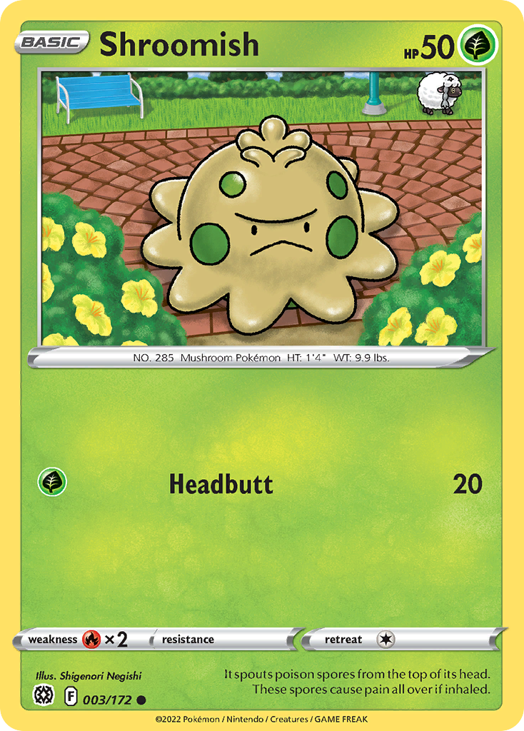 Shroomish – Brilliant Stars 003/172 Pokémon card