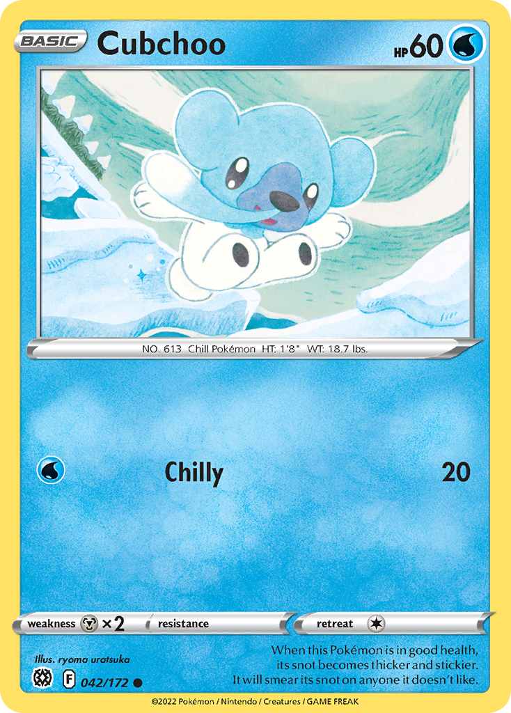 Cubchoo – Brilliant Stars 042/172 Pokémon card