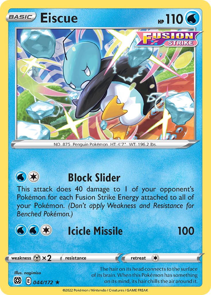 Eiscue – Brilliant Stars 044/172 Pokémon card