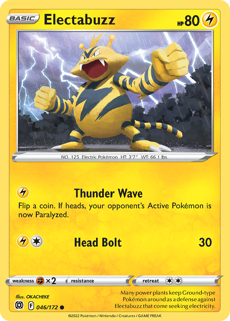 Electabuzz – Brilliant Stars 046/172 Pokémon card