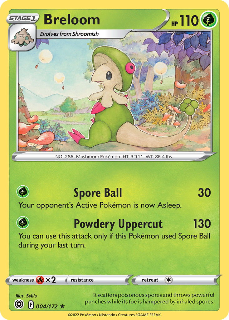 Breloom – Brilliant Stars 004/172 Pokémon card
