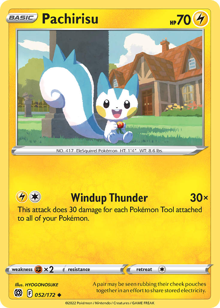 Pachirisu – Brilliant Stars 052/172 Pokémon card