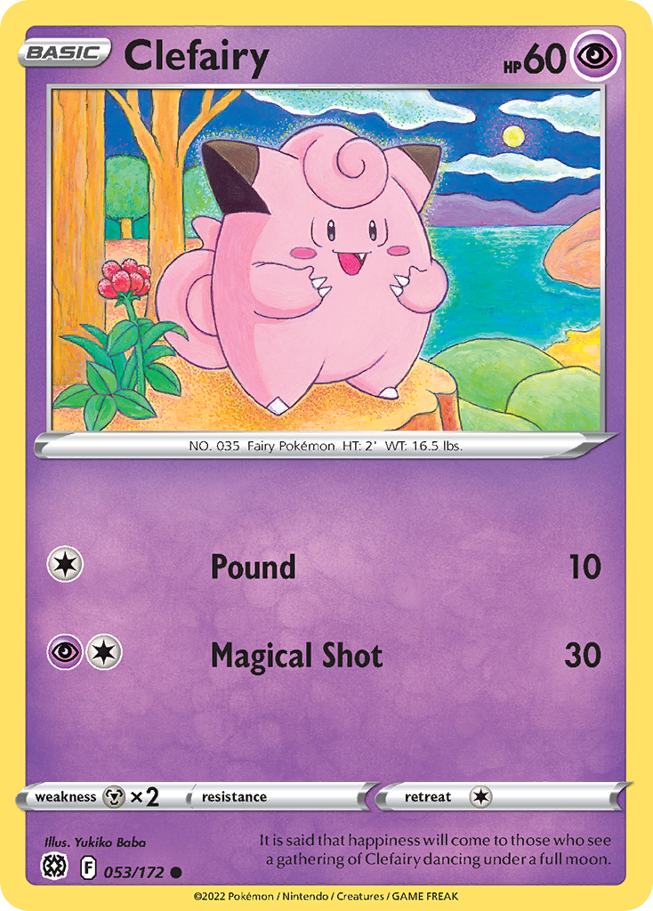 Clefairy – Brilliant Stars 053/172 Pokémon card
