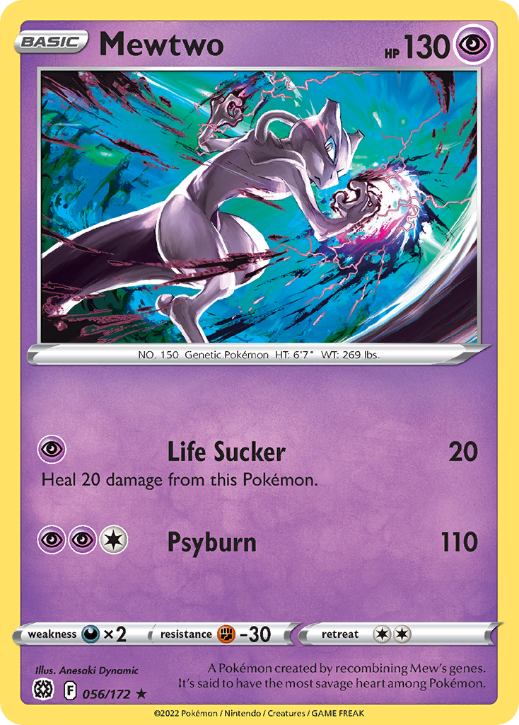 Mewtwo – Brilliant Stars 056/172 Pokémon card