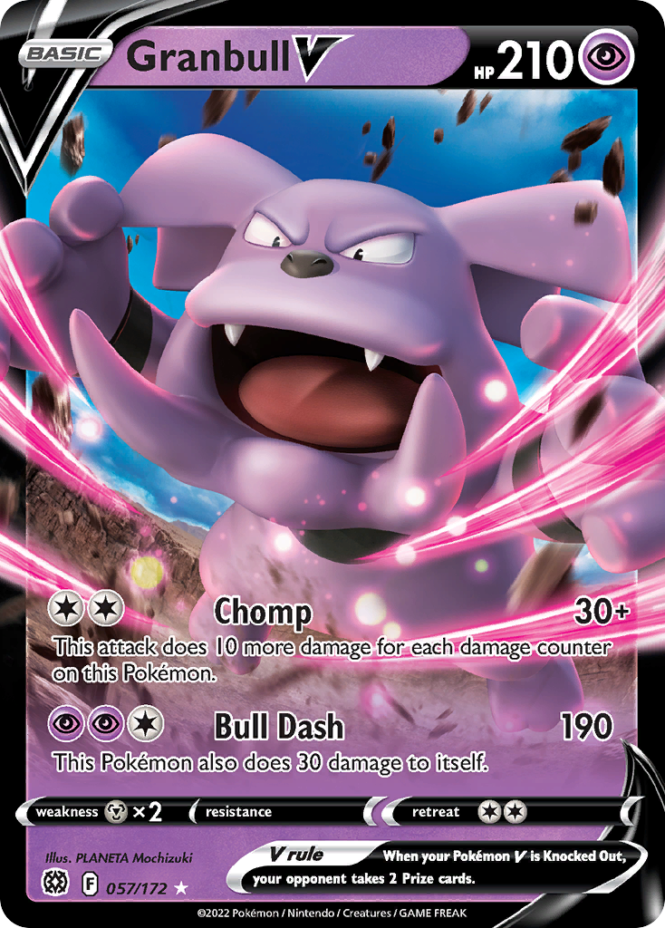 Granbull V – Brilliant Stars 057/172 Pokémon card