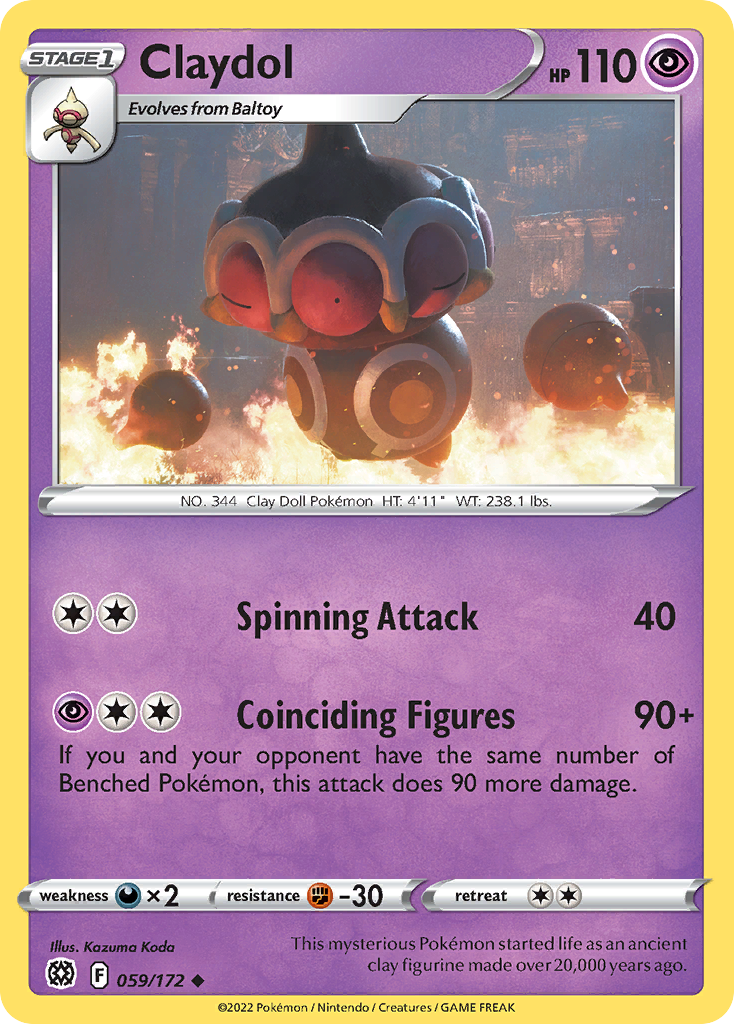 Claydol – Brilliant Stars 059/172 Pokémon card