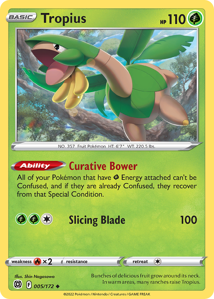 Tropius – Brilliant Stars 005/172 Pokémon card