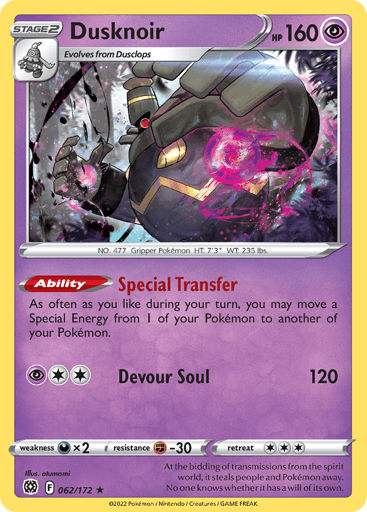 Dusknoir - Brilliant Stars 62