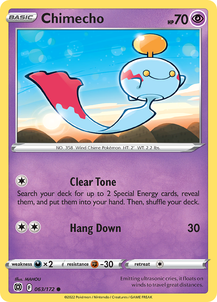 Chimecho – Brilliant Stars 063/172 Pokémon card