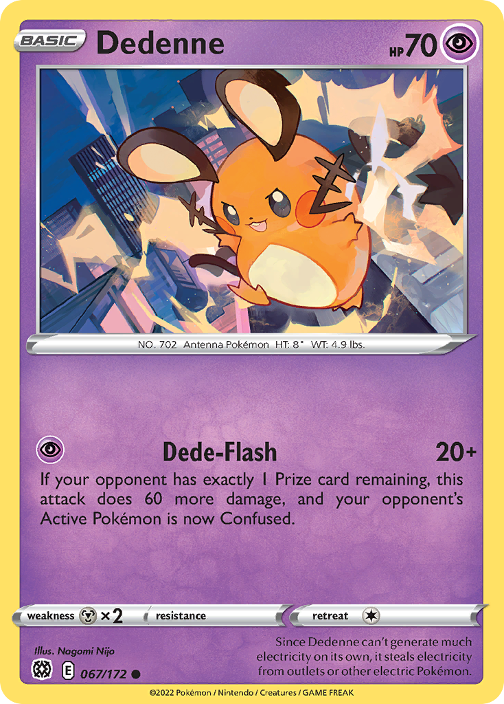 Dedenne – Brilliant Stars 067/172 Pokémon card