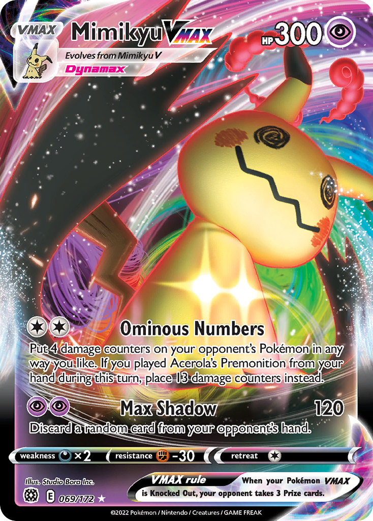 Mimikyu VMAX – Brilliant Stars 069/172 Pokémon card