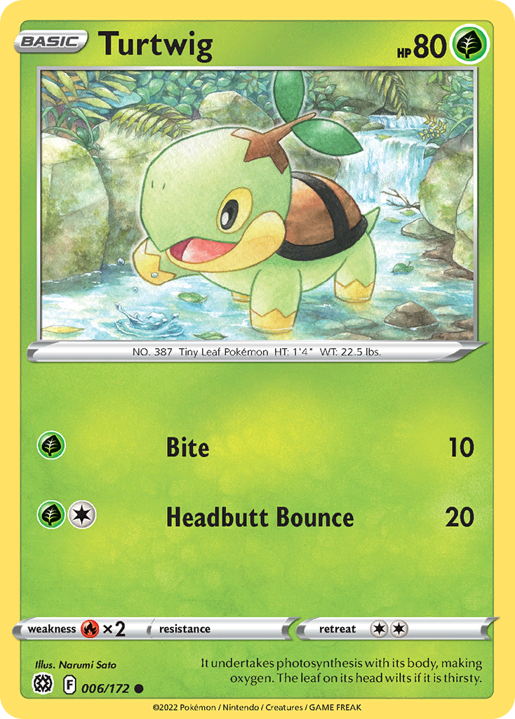 Turtwig – Brilliant Stars 006/172 Pokémon card