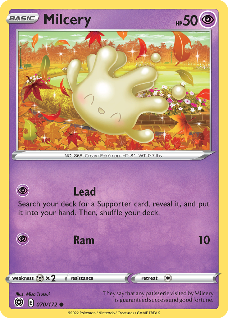 Milcery – Brilliant Stars 070/172 Pokémon card