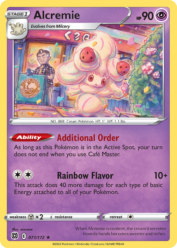 Alcremie – Brilliant Stars 071/172 Pokémon card