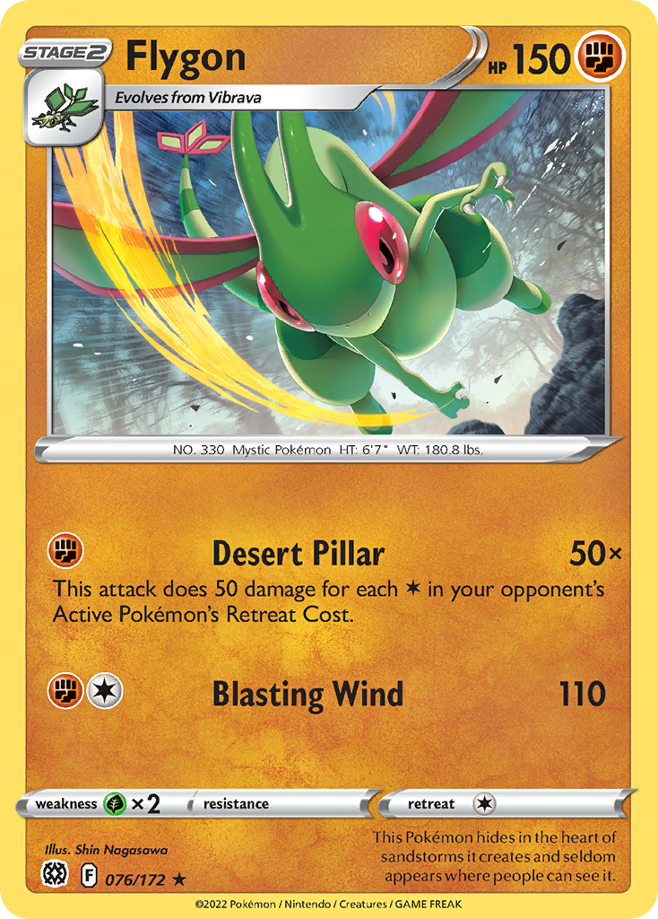 Flygon – Brilliant Stars 076/172 Pokémon card