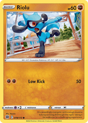 Riolu - Brilliant Stars 78