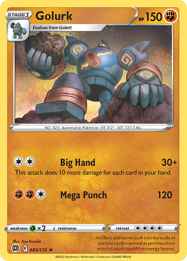 Golurk – Brilliant Stars 083/172 Pokémon card