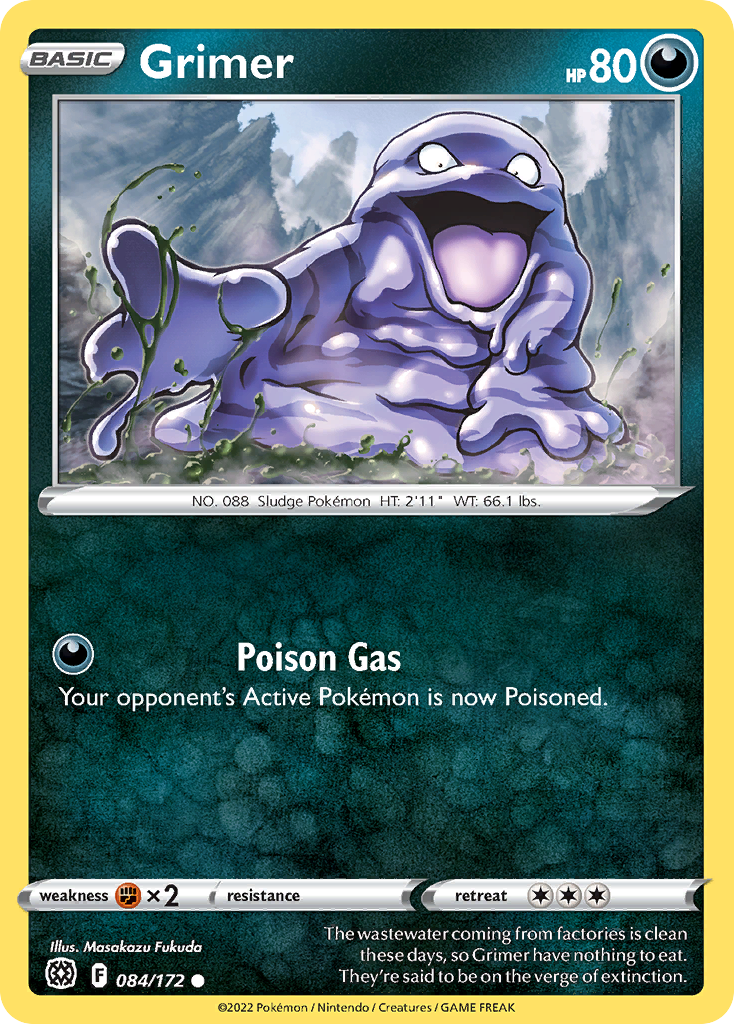 Grimer – Brilliant Stars 084/172 Pokémon card