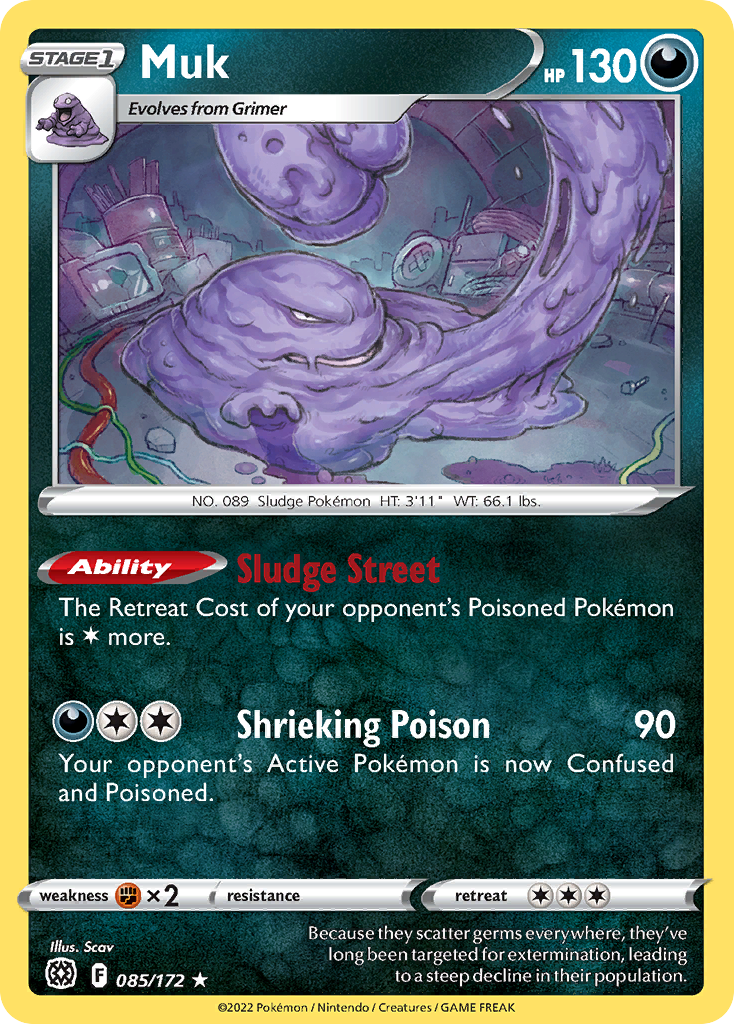 Muk – Brilliant Stars 085/172 Pokémon card