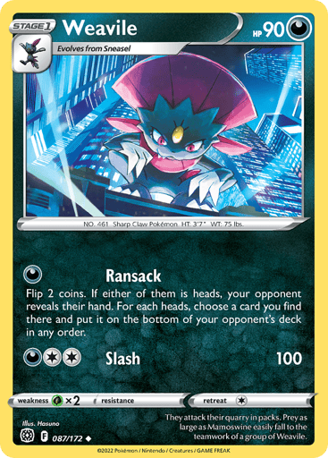 Weavile - Brilliant Stars 87