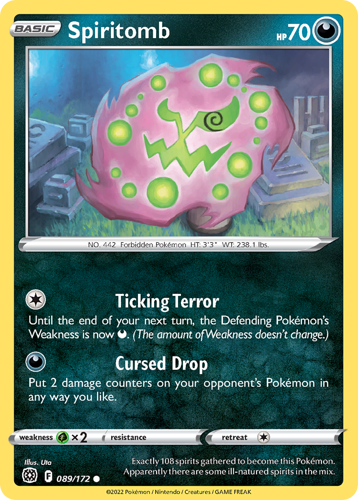Spiritomb – Brilliant Stars 089/172 Pokémon card
