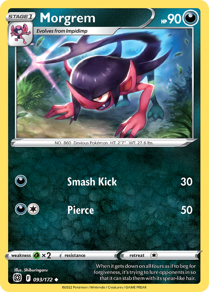 Morgrem – Brilliant Stars 093/172 Pokémon card