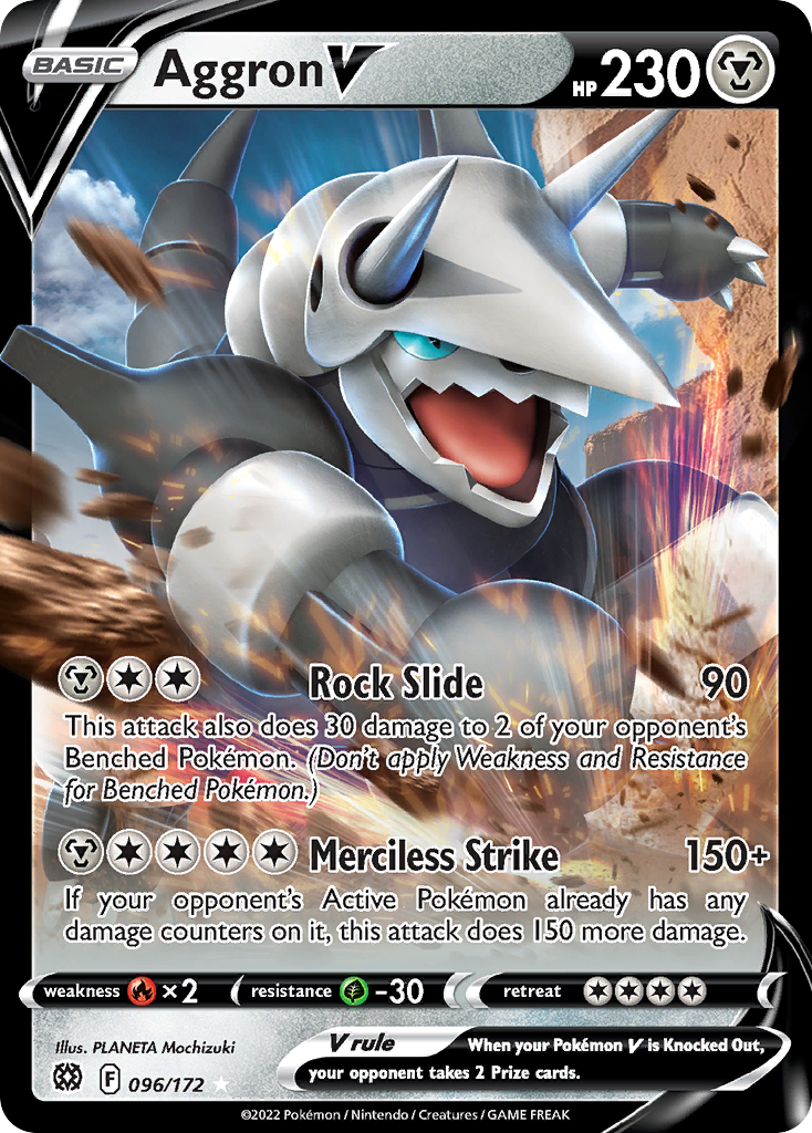 Aggron V – Brilliant Stars 096/172 Pokémon card