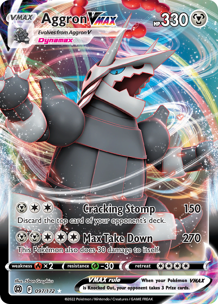 Aggron VMAX – Brilliant Stars 097/172 Pokémon card