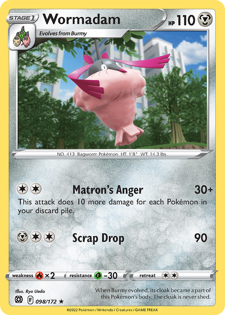 Wormadam – Brilliant Stars 098/172 Pokémon card