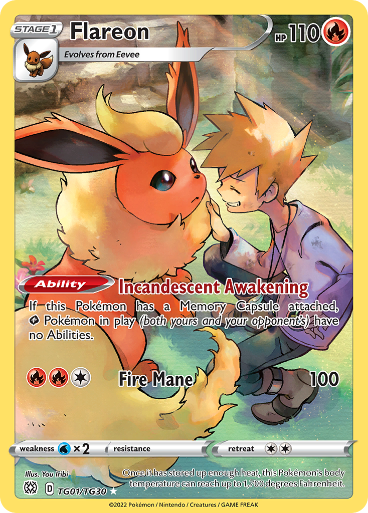 Flareon – Brilliant Stars Trainer Gallery TG01/TG30 Pokémon card