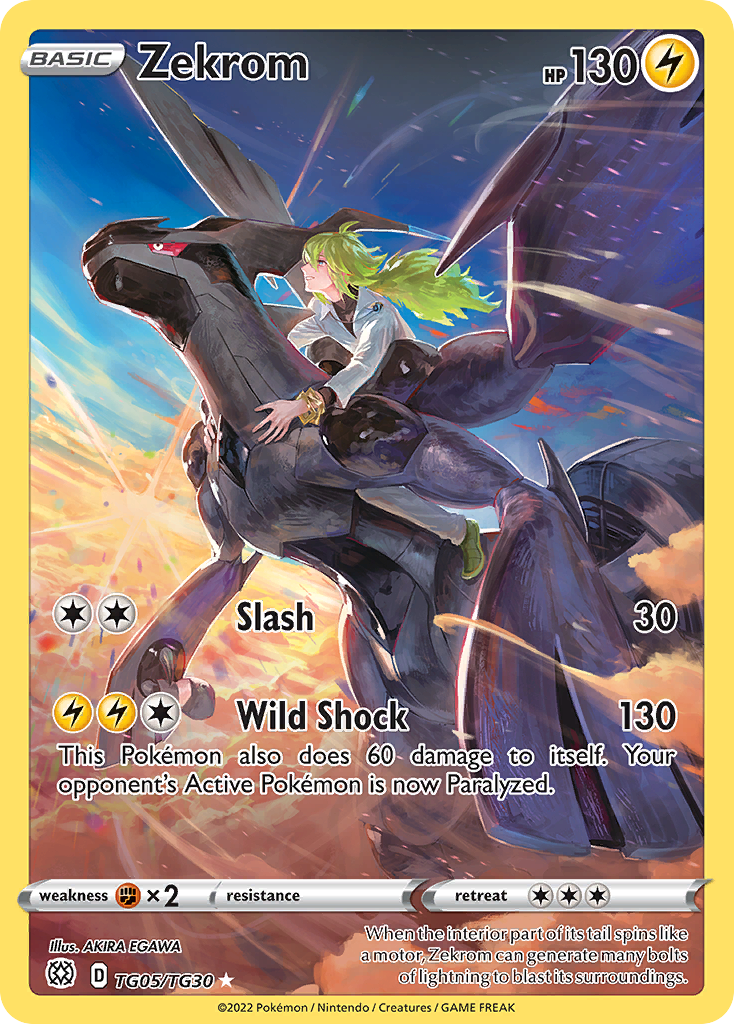 Zekrom – Brilliant Stars Trainer Gallery TG05/TG30 Pokémon card