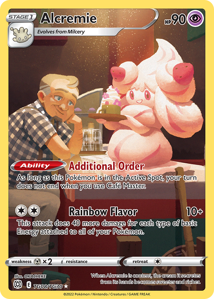 Alcremie – Brilliant Stars Trainer Gallery TG08/TG30 Pokémon card