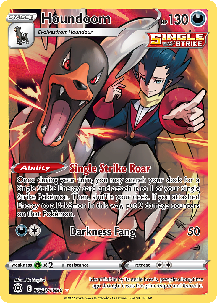 Houndoom – Brilliant Stars Trainer Gallery TG10/TG30 Pokémon card