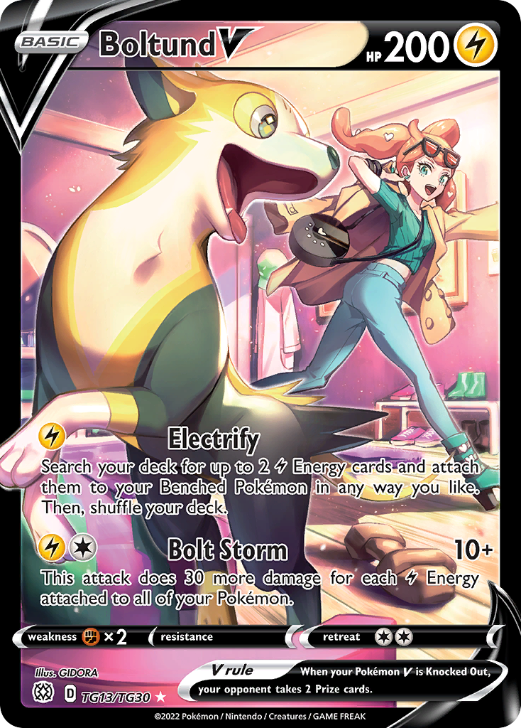 Boltund V – Brilliant Stars Trainer Gallery TG13/TG30 Pokémon card
