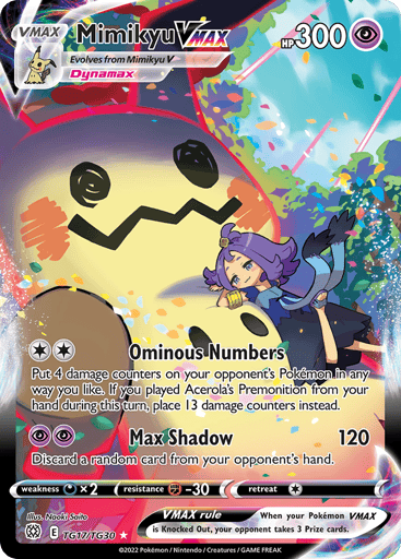 Mimikyu VMAX - Brilliant Stars Trainer Gallery TG17