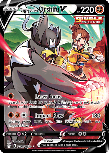 Single Strike Urshifu V - Brilliant Stars Trainer Gallery TG18