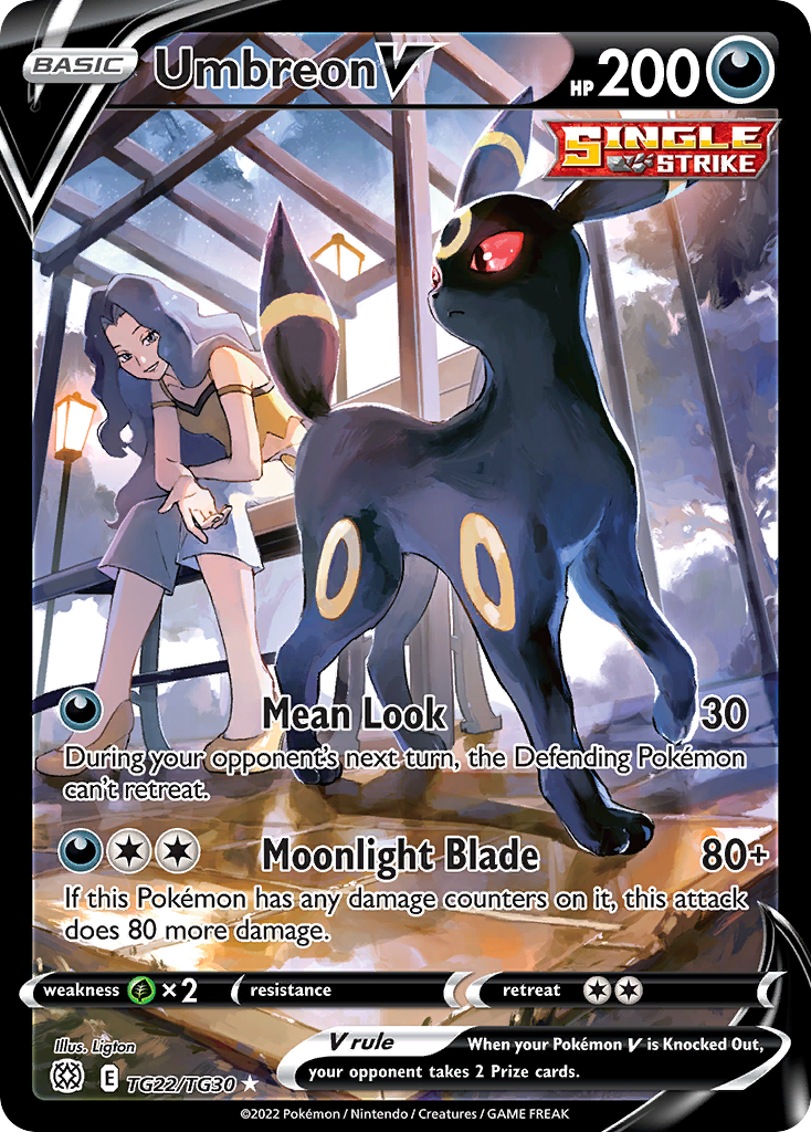 Umbreon V – Brilliant Stars Trainer Gallery TG22/TG30 Pokémon card