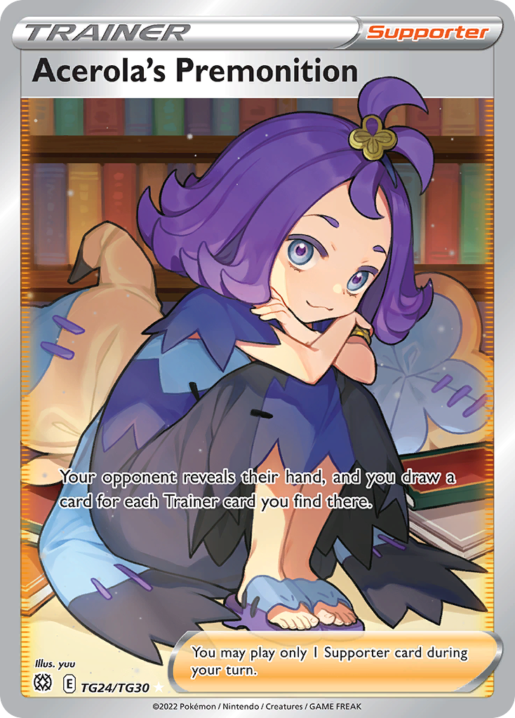 Acerola's Premonition – Brilliant Stars Trainer Gallery TG24/TG30 Pokémon card