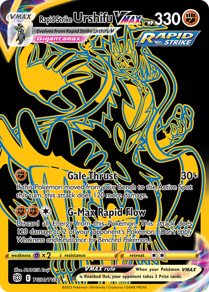Rapid Strike Urshifu VMAX – Brilliant Stars Trainer Gallery TG30/TG30 Pokémon card