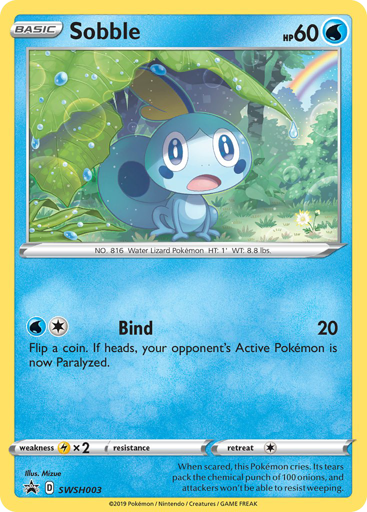 Sobble – SWSH Black Star Promos SWSH003 Pokémon card
