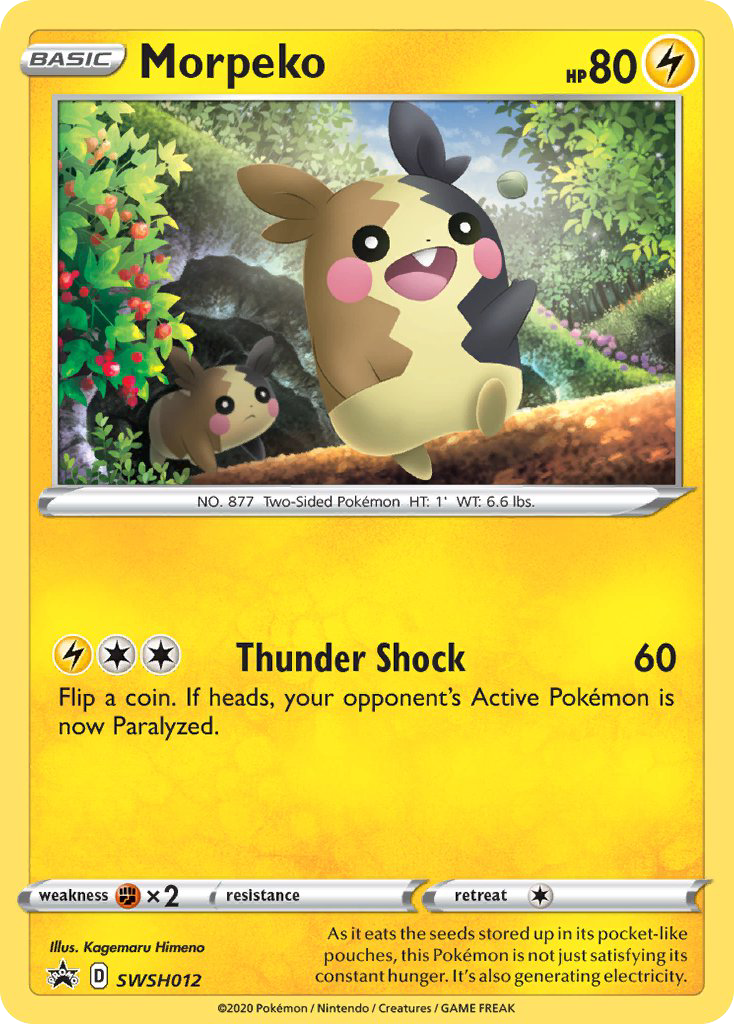 Morpeko – SWSH Black Star Promos SWSH012 Pokémon card