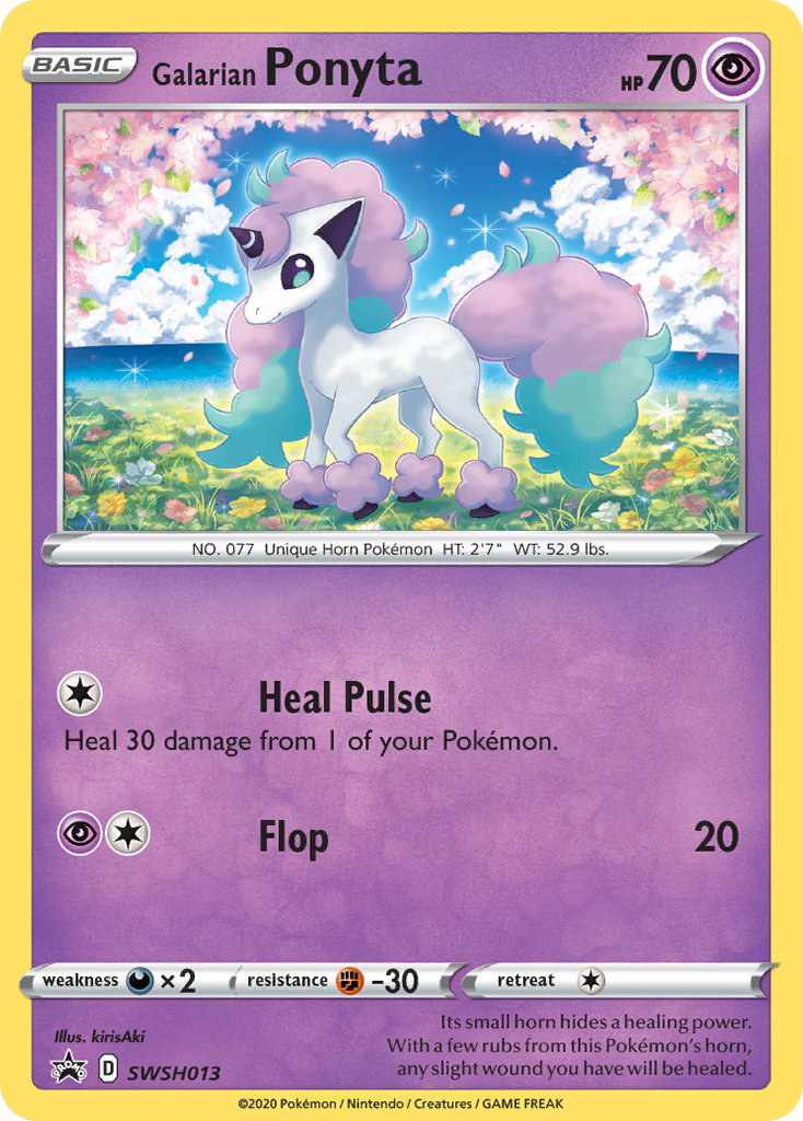 Galarian Ponyta – SWSH Black Star Promos SWSH013 Pokémon card