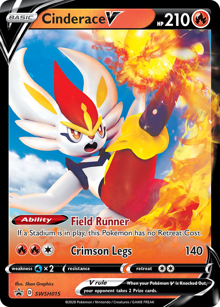 Cinderace V – SWSH Black Star Promos SWSH015 Pokémon card
