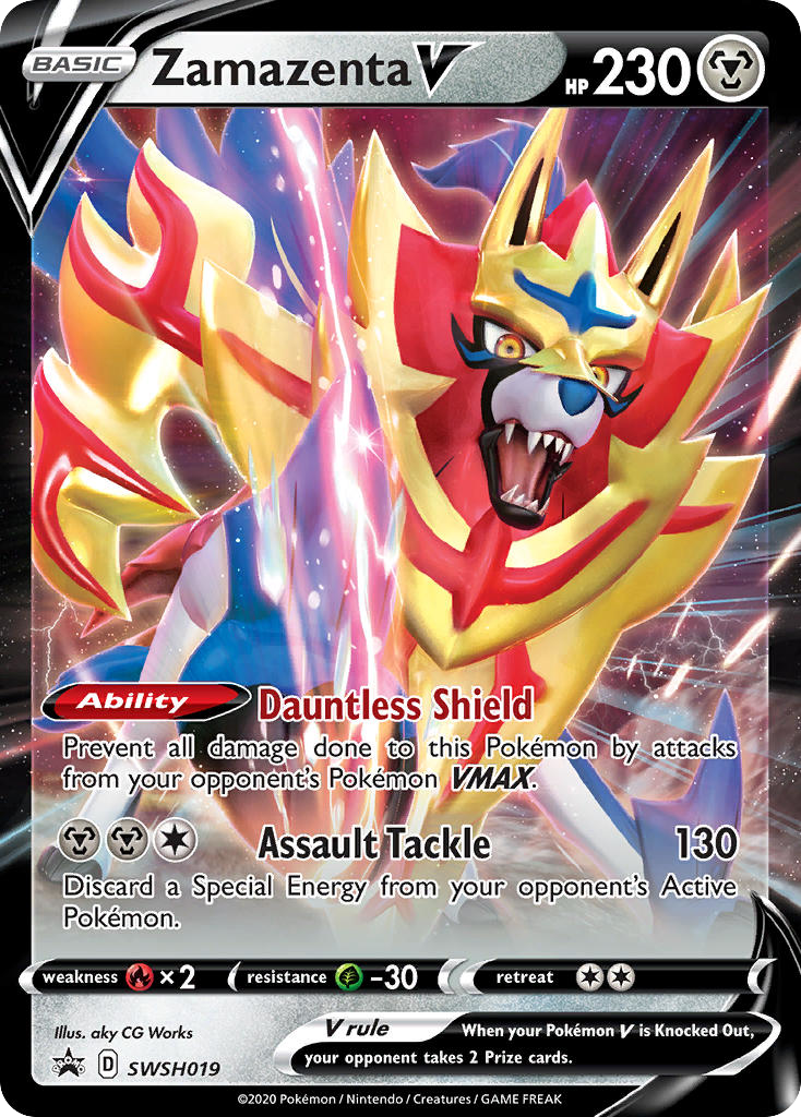 Zamazenta V – SWSH Black Star Promos SWSH019 Pokémon card